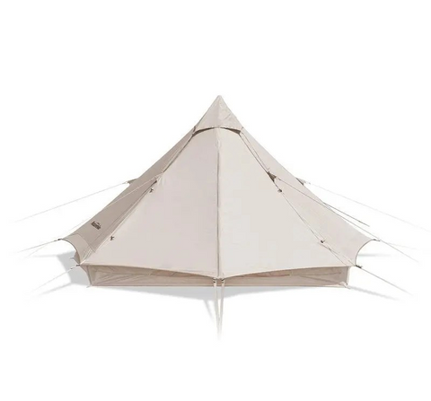 BRIGHTEN 6.4 Pyramid 4 People Cotton Glamping Tent US