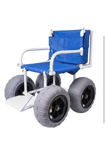 Product Name: Beach Wheelchair Model No.:BZ-SZ001 Material:ABS Tube+ Steel
Unfold size: 670*575*550mm Capacity: 120KG
Front wheel diamteter: 16"
Rear wheel diameter: 16" Function: Travel in beach Package dimension: 68*60*50cm Gross weight:30.7KG