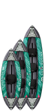 LAXO RECREATIONAL KAYAK 1,2,3, SEATS